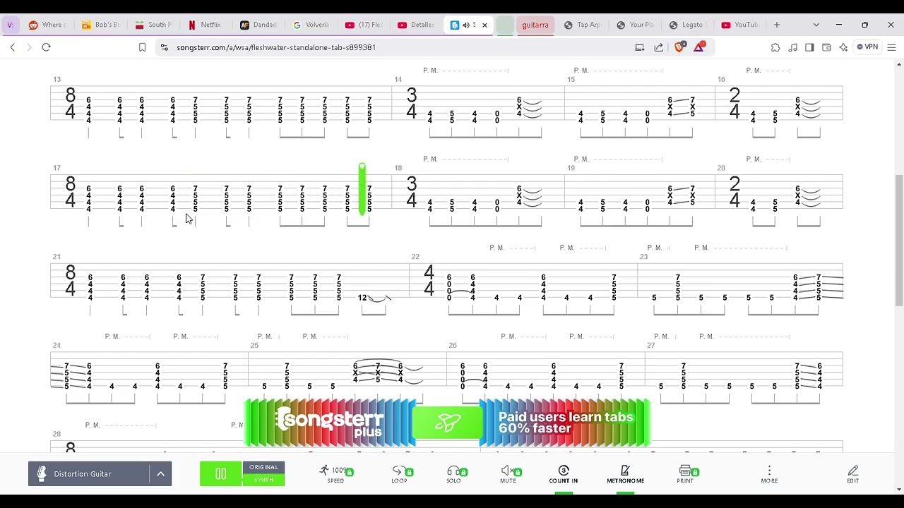 Standalone Tab by Fleshwater   Songsterr Tabs with Rhythm   Brave 2025 01 28 14 03 42