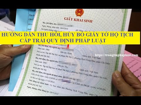 Video: Cách Thu Hồi Giấy Phép