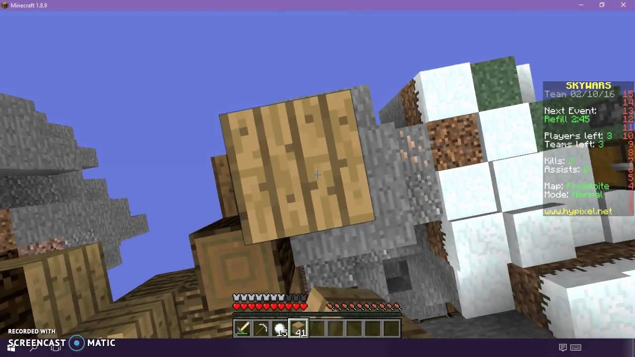 [7] Minecraft Hypixel Skywars w/ Harry Jung - Teams Normal