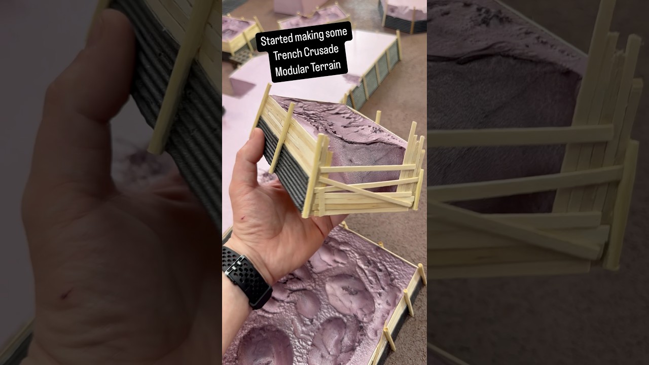 Trench Crusade Modular Terrain WIP #trenchcrusade #wargaming #warhammer40k #miniature