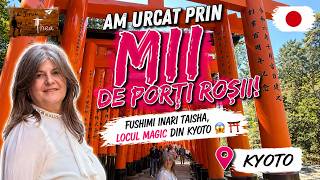 🇯🇵 Am urcat prin MII de porți roșii! Fushimi Inari Taisha, locul magic din Kyoto 😱⛩️ #ladrumcuthea