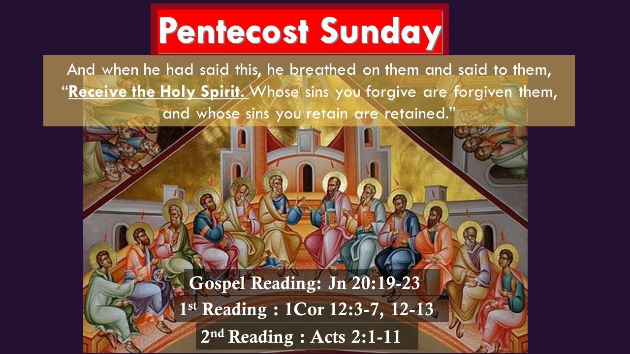 Pentecost Sunday (Holy Mass Readings Year C, Voice Overlay) YouTube