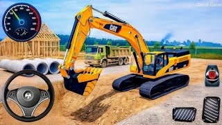 محاكاة بناء الطرق في المدينة ثلاثية الأبعاد - عمل شاحنة الحفارة الثقيلة 🚧 (لعبة أندرويد) screenshot 4