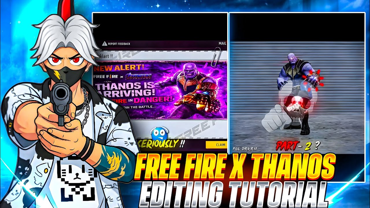 Ff Editing FREE FIRE X THANOS shorts editing tutorial 🤯 PGL DRKRAI | bonex ff ...