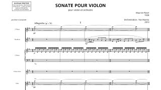 [Full Score] Ravel orch. Yan Maresz - Violin Sonata No. 2 (1928/2013)