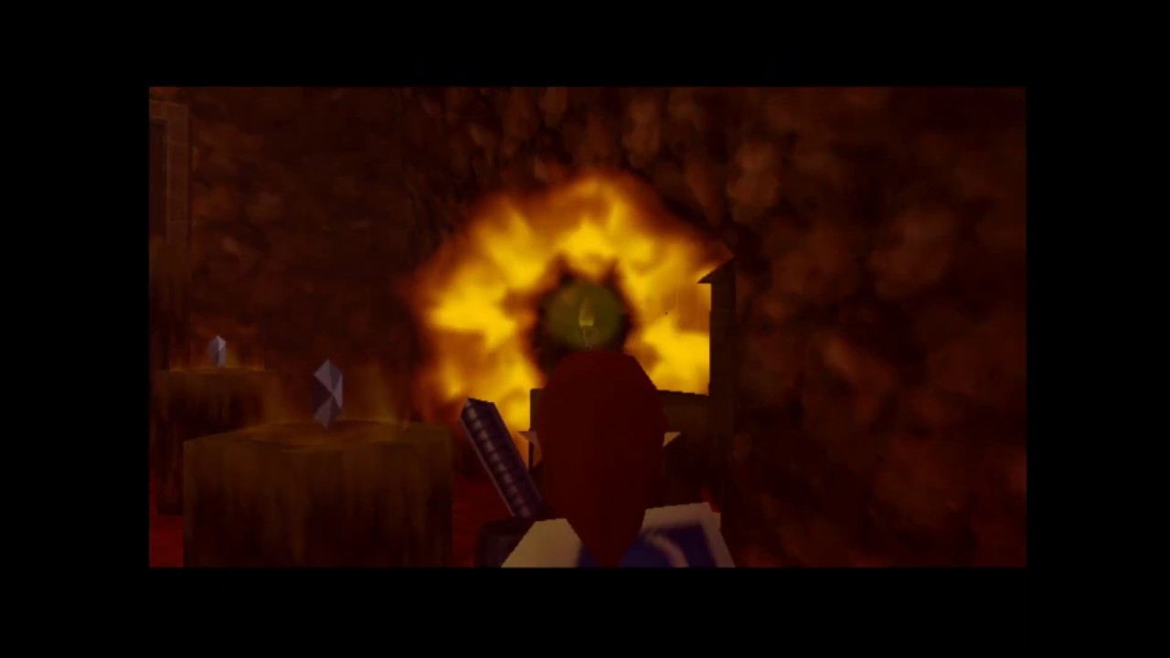 Making progress in the Gerudo Training ground! Zelda Ocarina of time