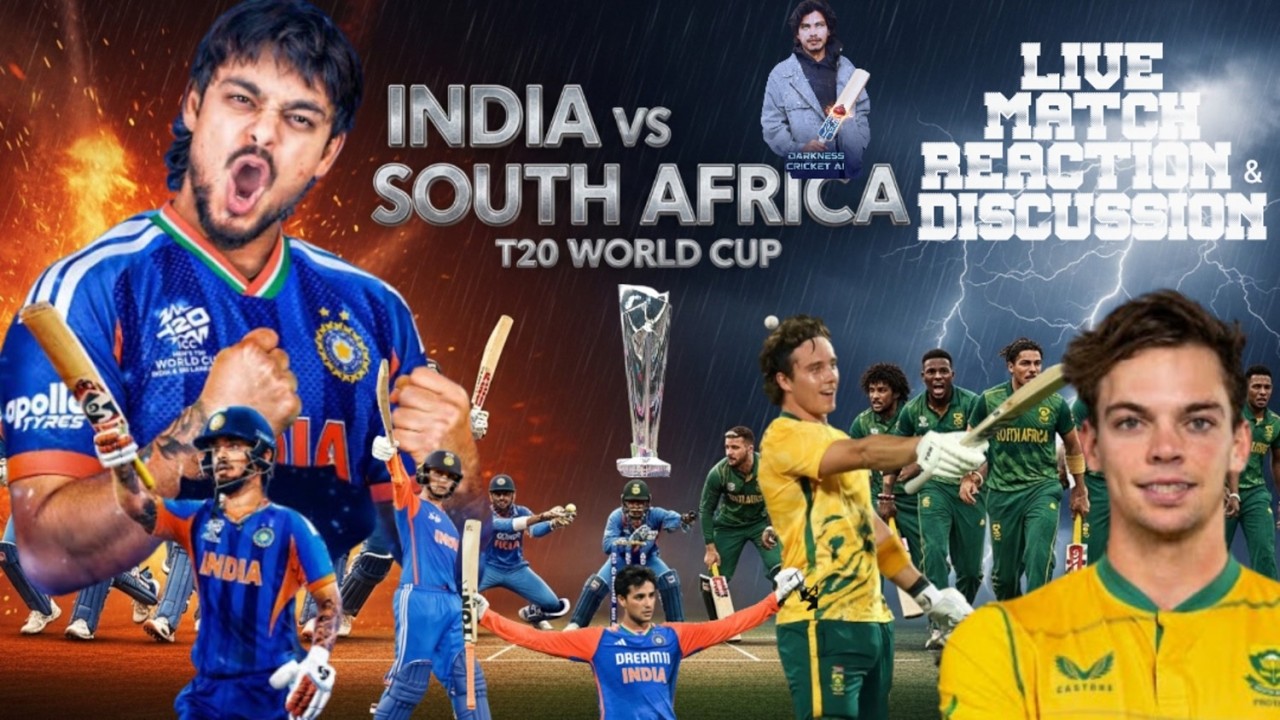 INDIA VS SOUTH AFRICA LIVE REACTION & DISCUSSION T20 World Cup 2026  IND vs SA 2024 Final Rematch