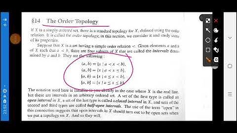 U 1.5 - Order Topology, Product Topology | Topology