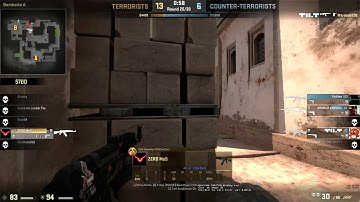 CS:GO mirage 1v3 ace!
