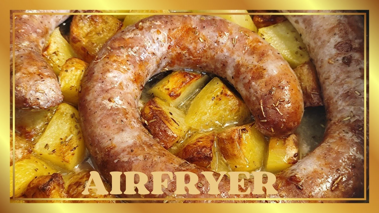 ✨ Butifarra con patatas en freidora de aire ✨