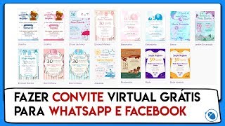 📝 Como fazer CONVITE VIRTUAL GRÁTIS para WHATSAPP 