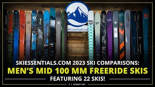 2023 Men's Mid 100 mm Freeride Ski Comparison with SkiEssentials.com