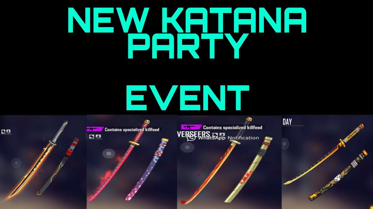 BUYING ALL KATANA SKINS FROM THE KATANA PARTY EVENT YouTube