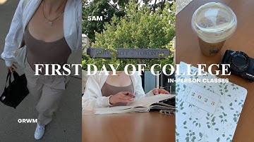 FIRST DAY OF UNI: 5am morning, grwm, in-person classes & studying 2022 (vlog)
