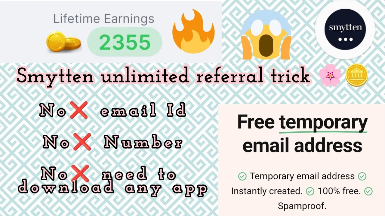 Smytten🤩 REFER & EARN trick🪙🪙 Unlimited referral, without❌ email, without ❌ number, without ❌ apps😍