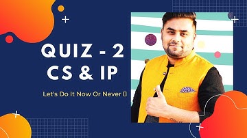 QUIZ - 2 | PYTHON | MYSQL | COMPUTER NETWORKS | SOCIETAL IMPACTS | SHASHANK JAIN | SCIENCE DUNIA