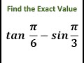 Find The Exact Value Of The Trigonometric Expression Without Using A Calculator Find The Exact Value Of The Trigonometric Expression Without Using A Calculator