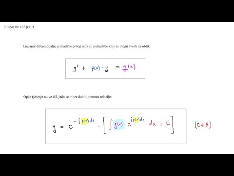 Video: Razlika Između Linearnih I Nelinearnih Diferencijalnih Jednadžbi