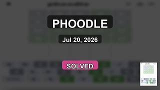 Phoodle: Had to Work for This One (Jul 20)