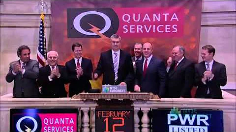 Quanta Services Celebrates 15th Anniversary of Listing