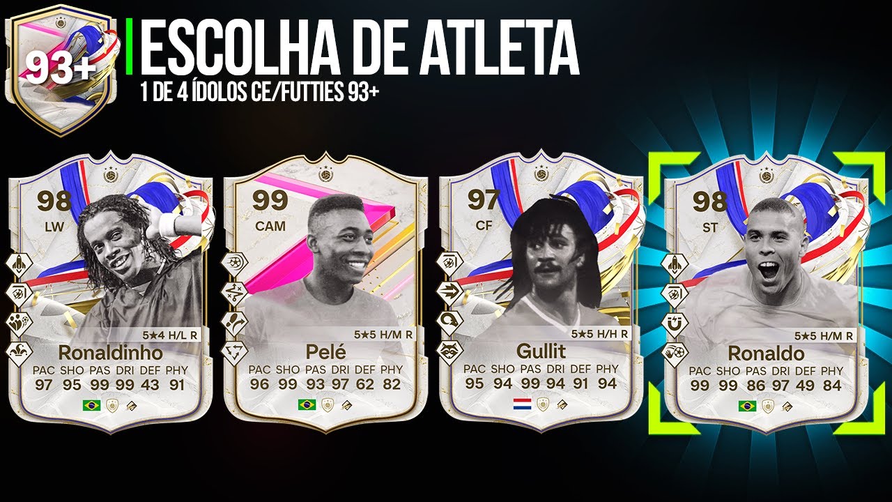 FIZ o NOVO PLAYER PICK de ICON 1/4 CE OU FUTTIES 93+ com R10, R9 E ...