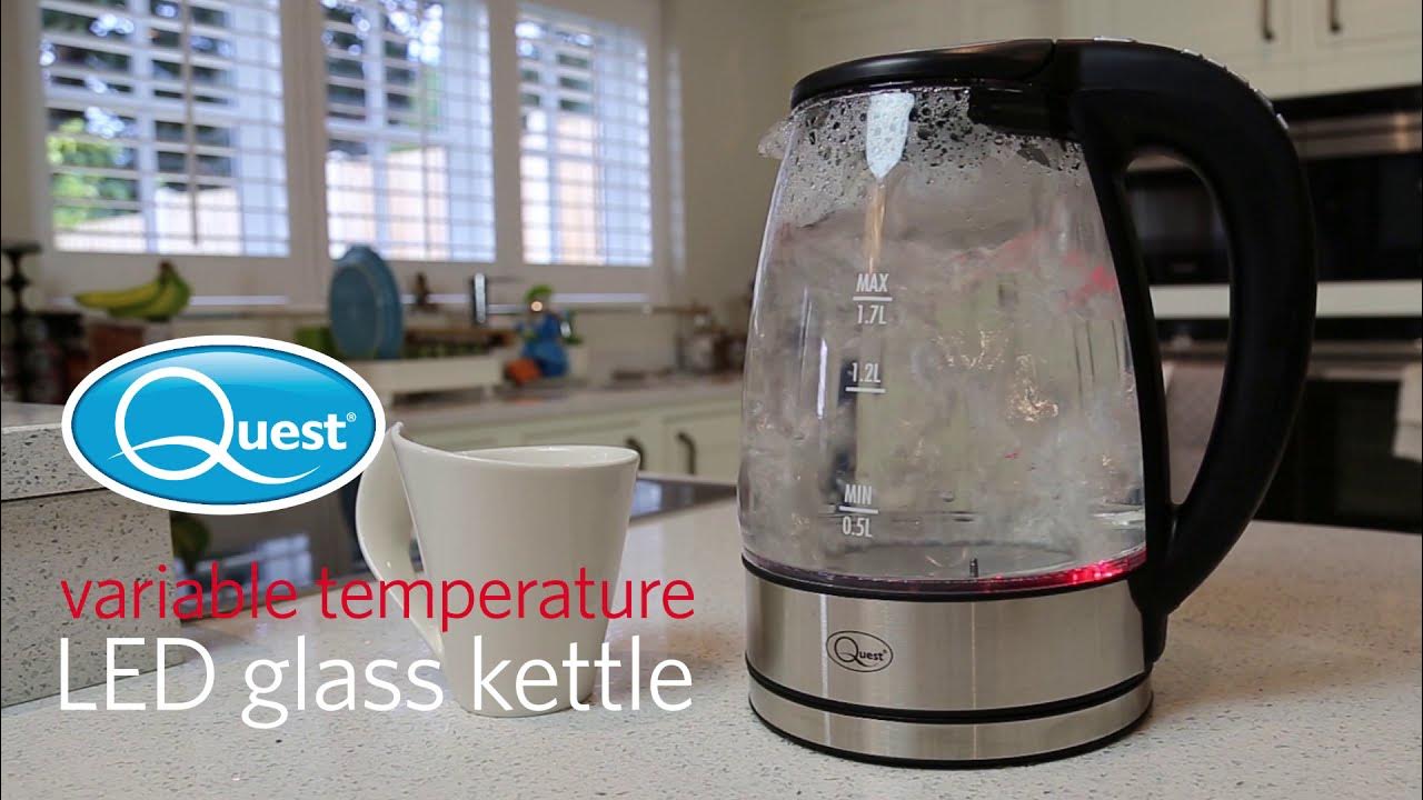 Cordless Electric Tea Kettle - 1.7L Glass & Stainless Steel – ChefGiant