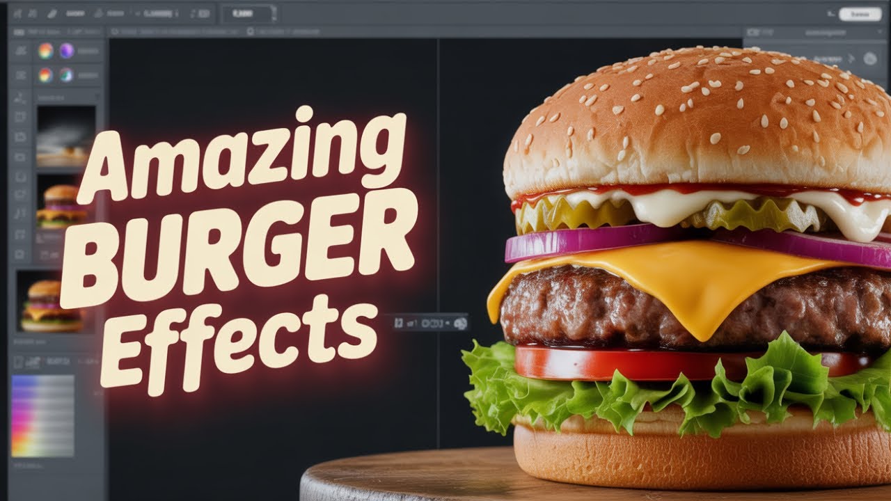 Photoshop Tutorial In Hindi : Food Post - Burger