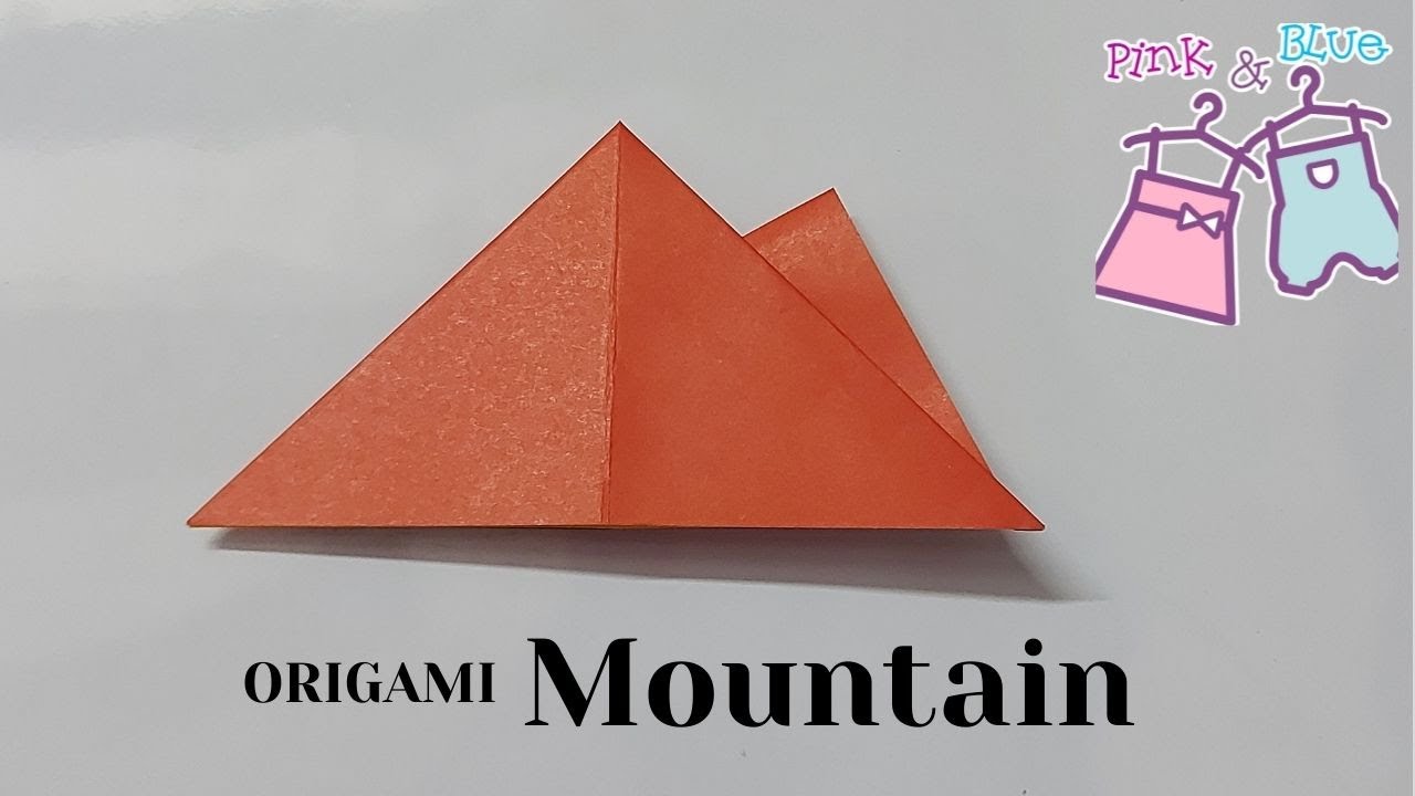 Origami Mountain/ Easy origami for kids/Paper Mountain/ How to fold