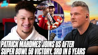 Patrick Mahomes Joins Us After Third Super Bowl Win, Already Focusing On First 3Peat In History