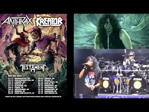 Anthrax, Kreator and Testament European/UK tour dates released!