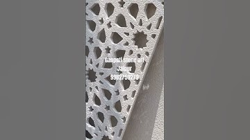 Stone jali For front elevation | stone jali | cnc machine cutting work #cnc