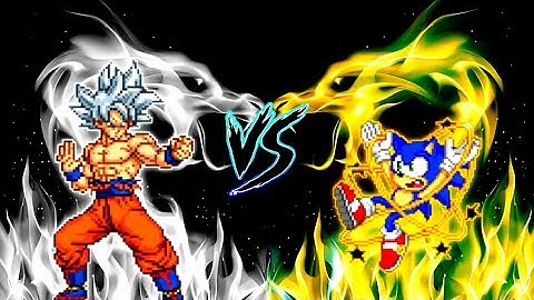 Son Goku DBS V7 OP (all form) VS Sonic Chaos V4 JVL OP (all form) in Jump Force Mugen