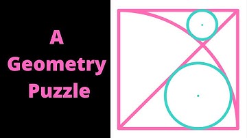 Finding the radii of two circles inscribed in a unit square, a radical puzzle