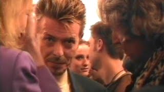 David Bowie at Cork Street, London art exhibition, 1995