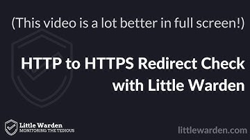 HTTP to HTTPS Redirect Check with Little Warden