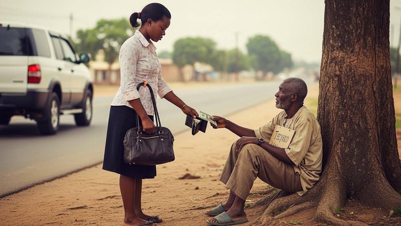 Unemployed Girl Empties Her Last Money for a Hungry Beggar—Unaware He’s a Hidden Tycoon