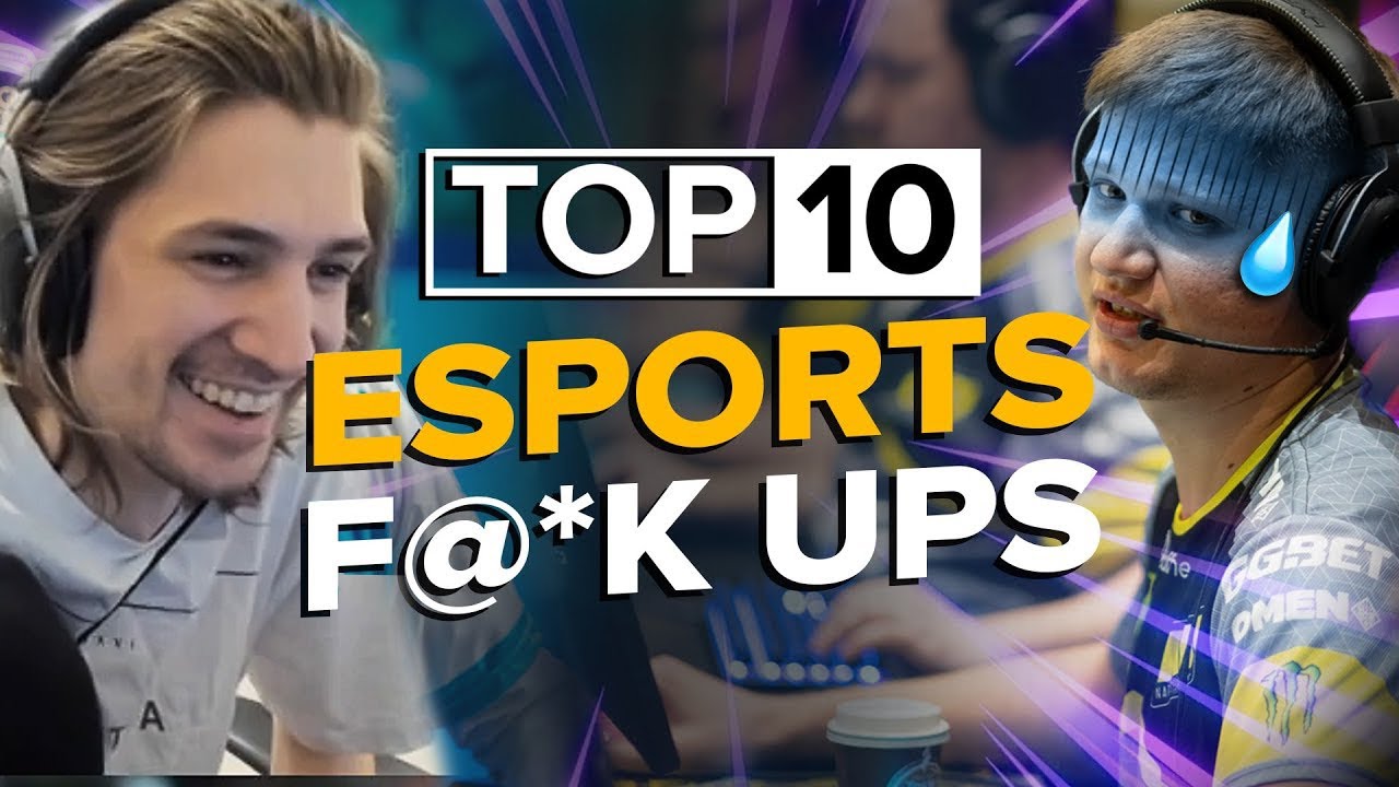 xQc Reacts to The Top 10 Biggest F*$k Ups in Esports History (theScore esports)