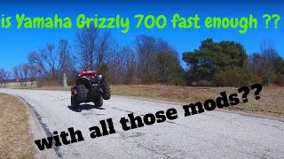 2019 Yamaha Grizzly 700 top speed w/JBS sheave