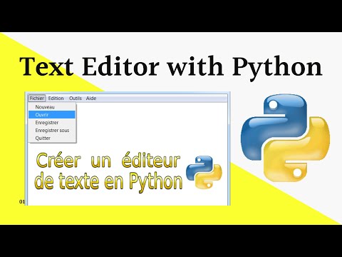 Creer Un Editeur de Texte Avec Python Création Menu Partie7 Commande Edition   Annuler   Rétablir