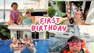 Lucia Turns One! Yacht Party + Giant Slide