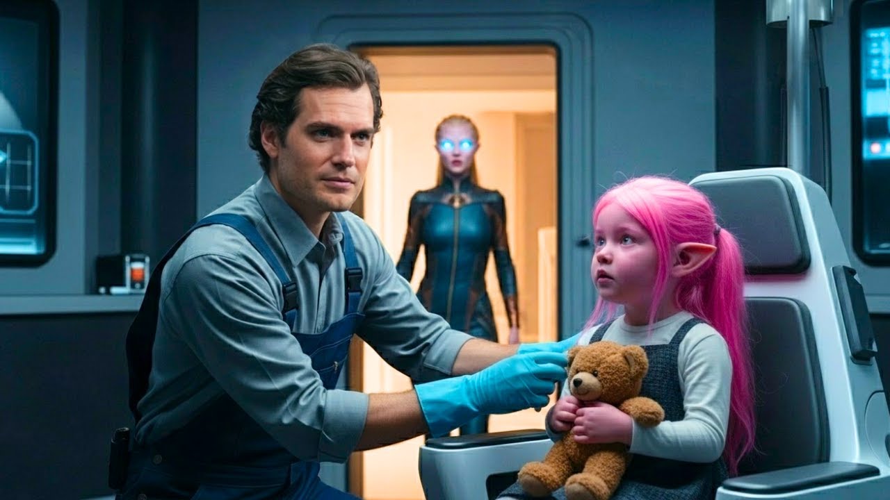 She Thought Her Alien Daughter Was Blind… Until the Human Single Dad Janitor Discovered the Real Rea