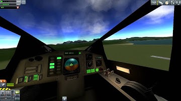 KSP flying under bridge in cockpit view