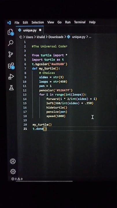 Unique Design Through Python Turtle 🐢 | Create Stunning Art with Code ...