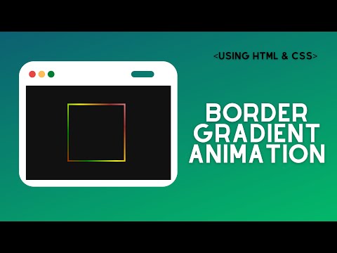 Border Gradient Animation using HTML & CSS | Coding Room