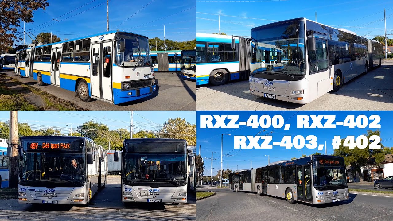 RXZ-400, RXZ-402 és RXZ-403 bemutatása; utazás az utolsó Ikarus trolival