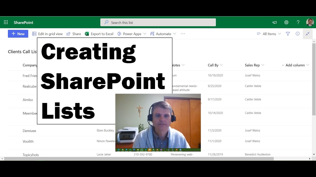 Creating SharePoint Lists - YouTube