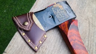 DIY: Making a beautiful leather sheath for your 3-star Crocodile brand axe.