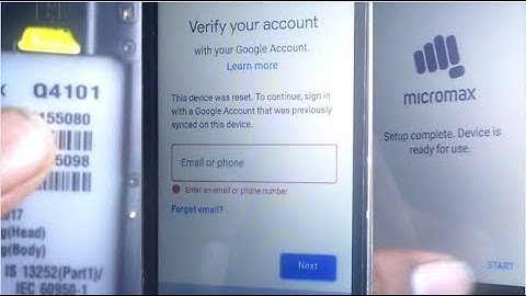 Micromax Q4101 frp google account remove 1000%Done