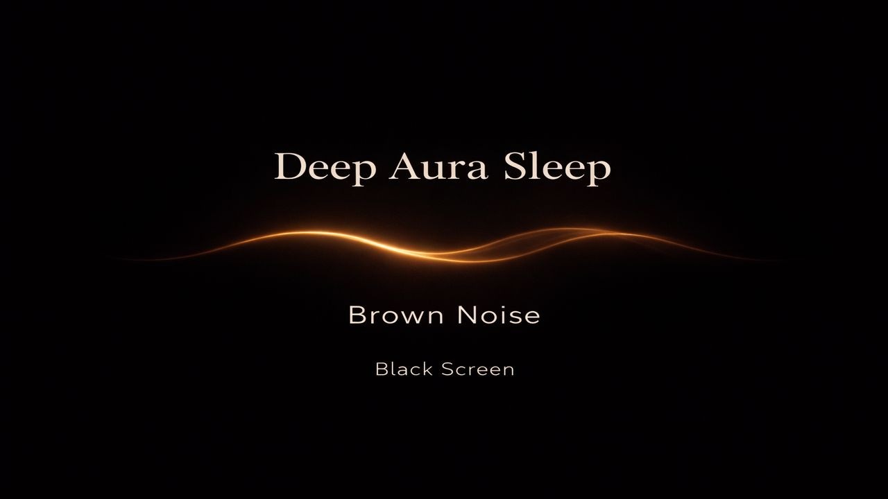 Brown Noise 8 Hours | Black Screen for Deep Sleep & Focus