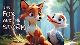Best Bedtime Stories for Kids: The Fox and the Stork - Children's Bedtime Story Animated